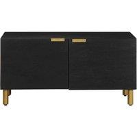 Berkfield Home Durable Coffee Table Black 80x50x40 cm Engineered Wood | Size: 80 x 50 x 40 cm