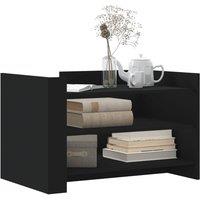 Berkfield Home Durable Coffee Table Black 80x50x50 cm Engineered Wood | Size: 80 x 50 x 50 cm