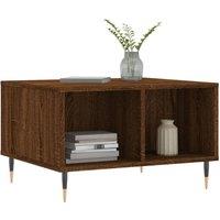 Berkfield Home Modern Coffee Table Brown Oak 60x50x36.5 cm Engineered Wood