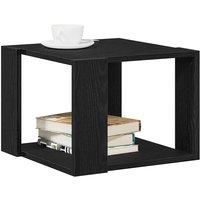 Berkfield Home Traditional Coffee Table Black oak 40x40x30 cm Engineered wood | Size: 40 x 40 x 30 cm