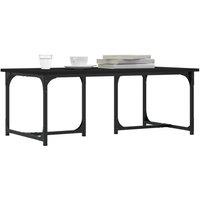 Berkfield Home Decorative Coffee Table Black 90x50x35 cm Engineered Wood | Size: 90 x 50 x 35 cm