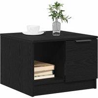 Berkfield Home Modern Coffee Table Black Oak 50x50x36 cm Engineered Wood | Size: 50 x 50 x 36 cm