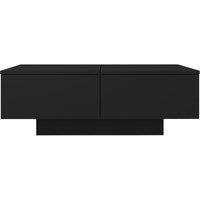 Berkfield Home Decorative Coffee Table Black 90x60x31 cm Engineered Wood | Size: 90 x 60 x 31 cm
