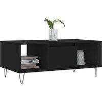 Berkfield Home Modern Coffee Table Black 90x50x36.5 cm Engineered Wood