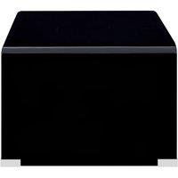 Berkfield Home Durable Coffee Table Black 98x45x31 cm Tempered Glass | Size: 98 x 45 x 31 cm