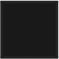 Berkfield Home Modern Coffee Table Black with Black Glass 40x40x50 cm | Size: 40 x 40 x 50 cm