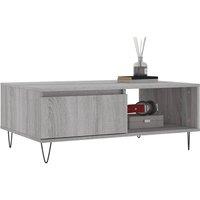 Berkfield Home Decorative Coffee Table Grey Sonoma 90x60x35 cm Engineered Wood | Size: 90 x 60 x 35 cm