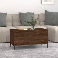 Berkfield Home Decorative Coffee Table Brown Oak 90x44.5x45 cm Engineered Wood