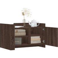 Berkfield Home Durable Coffee Table Brown oak 80x50x50 cm Engineered Wood | Size: 80 x 50 x 50 cm