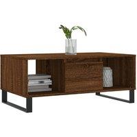 Berkfield Home Modern Coffee Table Brown Oak 90x50x36.5 cm Engineered Wood