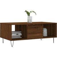 Berkfield Home Modern Coffee Table Brown Oak 90x50x36.5 cm Engineered Wood