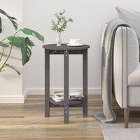 Berkfield Home Beautiful Coffee Table Grey 40x60 cm Solid Wood Pine