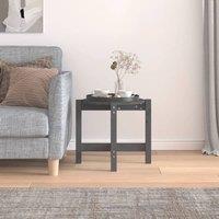 Berkfield Home Beautiful Coffee Table Grey 52.5x45 cm Solid Wood Pine