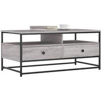 Berkfield Home Decorative Coffee Table Grey Sonoma 100x51x45 cm Engineered Wood | Size: 100 x 51 x 45 cm