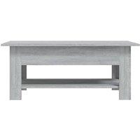 Berkfield Home Modern Coffee Table Grey Sonoma 102x55x42 cm Engineered Wood | Size: 102 x 55 x 42 cm