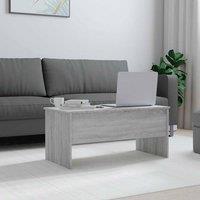 Berkfield Home Modern Coffee Table Grey Sonoma 102x50.5x46.5 cm Engineered Wood