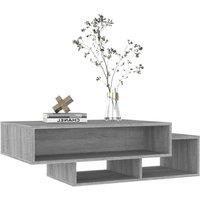 Berkfield Home Decorative Coffee Table Grey Sonoma 105x55x32 cm Engineered Wood | Size: 105 x 55 x 32 cm