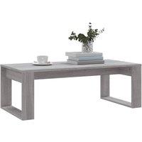 Berkfield Home Modern Coffee Table Grey Sonoma 102x50x35 cm Engineered Wood | Size: 102 x 50 x 35 cm