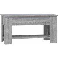 Berkfield Home Modern Coffee Table Grey Sonoma 101x49x52 cm Engineered Wood | Size: 101 x 49 x 52 cm