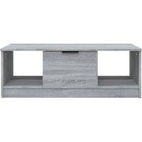 Berkfield Home Decorative Coffee Table Grey Sonoma 102x50x36 cm Engineered Wood | Size: 102 x 50 x 36 cm