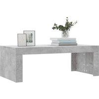 Berkfield Home Modern Coffee Table Concrete Grey 102x50x36 cm Engineered Wood | Size: 102 x 50 x 36 cm