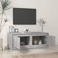 Berkfield Home Decorative Coffee Table Grey Sonoma 102x50x44 cm Engineered Wood | Size: 102 x 50 x 44 cm