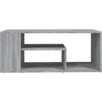 Berkfield Home Modern Coffee Table Grey Sonoma 100x50x40 cm Engineered Wood | Size: 100 x 50 x 40 cm