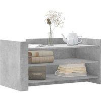 Berkfield Home Durable Coffee Table Concrete Grey 100x50x50 cm Engineered Wood | Size: 100 x 50 x 50 cm