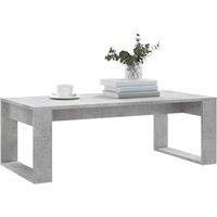 Berkfield Home Modern Coffee Table Concrete Grey 102x50x35 cm Engineered Wood | Size: 102 x 50 x 35 cm