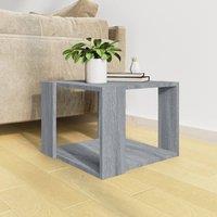 Berkfield Home Decorative Coffee Table Grey Sonoma 40x40x30 cm Engineered Wood | Size: 40 x 40 x 30 cm