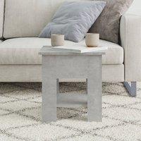 Berkfield Home Modern Coffee Table Concrete Grey 40x40x42 cm Engineered Wood | Size: 40 x 40 x 42 cm