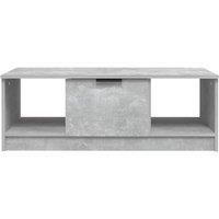 Berkfield Home Decorative Coffee Table Concrete Grey 102x50x36 cm Engineered Wood | Size: 102 x 50 x 36 cm
