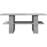 Berkfield Home Decorative Coffee Table Concrete Grey 102x55x42 cm Engineered Wood | Size: 102 x 55 x 42 cm