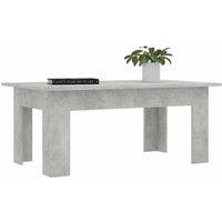 Berkfield Home Stylish Coffee Table Concrete Grey 100x60x42 cm Engineered Wood | Size: 100 x 60 x 42 cm