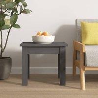 Berkfield Home Beautiful Coffee Table Grey 35x35x30 cm Solid Wood Pine | Size: 35 x 35 x 30 cm