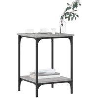 Berkfield Home Decorative Coffee Table Grey Sonoma 40x40x55 cm Engineered Wood | Size: 40 x 40 x 55 cm