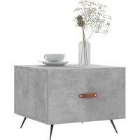Berkfield Home Decorative Coffee Table Concrete Grey 50x50x40 cm Engineered Wood | Size: 50 x 50 x 40 cm