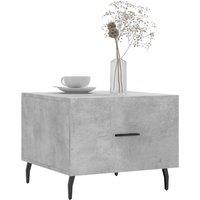 Berkfield Home Decorative Coffee Table Concrete Grey 50x50x40 cm Engineered Wood | Size: 50 x 50 x 40 cm