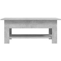 Berkfield Home Modern Coffee Table Concrete Grey 102x55x42 cm Engineered Wood | Size: 102 x 55 x 42 cm