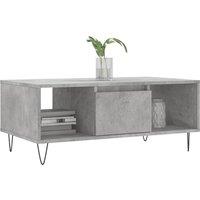 Berkfield Home Modern Coffee Table Concrete Grey 90x50x36.5 cm Engineered Wood