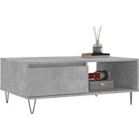 Berkfield Home Decorative Coffee Table Concrete Grey 90x60x35 cm Engineered Wood | Size: 90 x 60 x 35 cm
