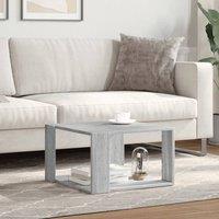Berkfield Home Decorative Coffee Table Grey Sonoma 51.5x51.5x30 cm Engineered Wood