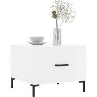 Berkfield Home Decorative Coffee Table High Gloss White 50x50x40 cm Engineered Wood | Size: 50 x 50 x 40 cm