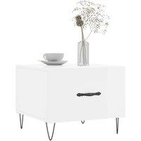 Berkfield Home Decorative Coffee Table High Gloss White 50x50x40 cm Engineered Wood | Size: 50 x 50 x 40 cm