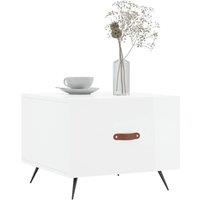 Berkfield Home Decorative Coffee Table High Gloss White 50x50x40 cm Engineered Wood | Size: 50 x 50 x 40 cm