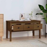 Berkfield Home Beautiful Coffee Table Honey Brown 102x49x55 cm Solid Wood Pine | Size: 102 x 49 x 55 cm