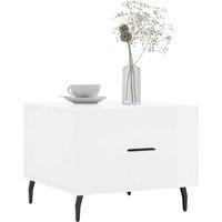 Berkfield Home Decorative Coffee Table High Gloss White 50x50x40 cm Engineered Wood | Size: 50 x 50 x 40 cm