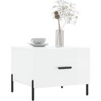 Berkfield Home Decorative Coffee Table High Gloss White 50x50x40 cm Engineered Wood | Size: 50 x 50 x 40 cm