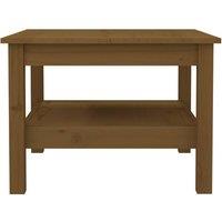Berkfield Home Beautiful Coffee Table Honey Brown 55x55x40 cm Solid Wood Pine | Size: 55 x 55 x 40 cm