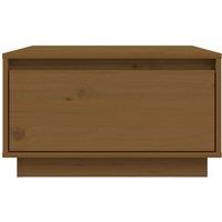 Berkfield Home Decorative Coffee Table Honey Brown 55x56x32 cm Solid Wood Pine | Size: 55 x 56 x 32 cm